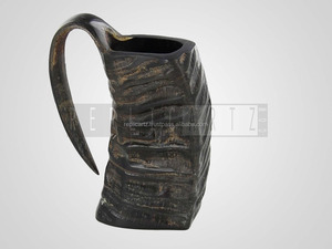 Jarra de Cerveza Vikinga de Cuerno de Búfalo, Vaso de Cuerno Natural Genuino Hecho a Mano, Taza Rústica Vintage, Regalo para Hombres, Decoración para Bar en Casa, Colección - Product Image 5