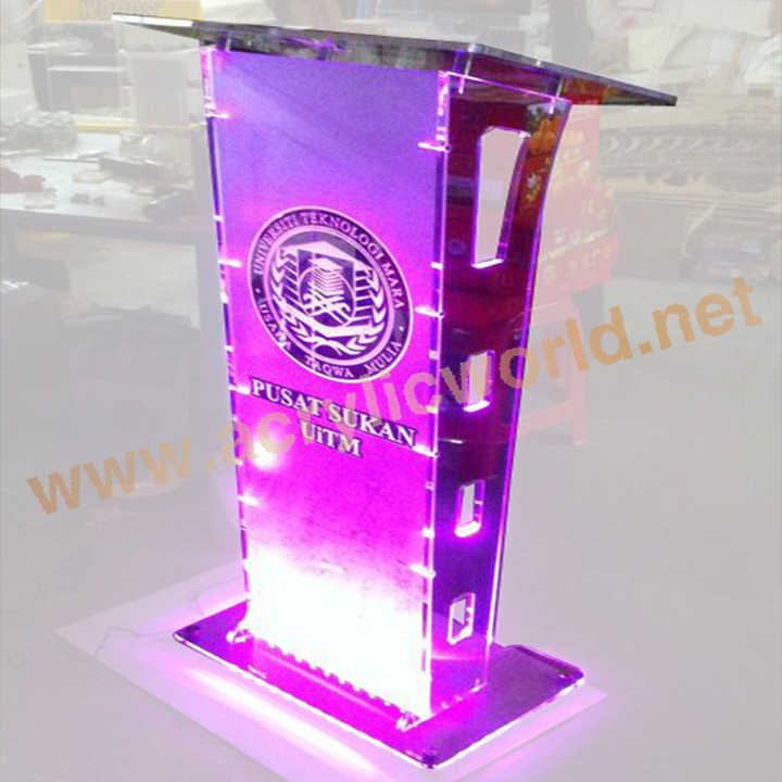 Factory led light Acrylic rostrum stand| Alibaba.com