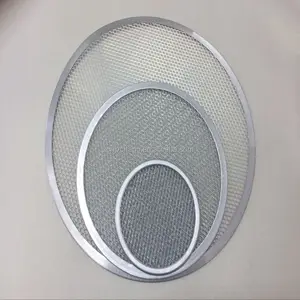 Pizza Screen Top Selling Pizza Screen Homemade Aluminum Baking Pizza Mesh Tray Kitchen Pizza Tools