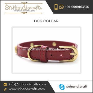 Finely Finished Leather Dog Collar for Pet at an Affordable Price for Bulk Sale - Product Image 1