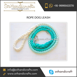 Correa para Perro Hecha a Mano con Cuerda de Algodón, Diseño Elegante y Moderno - Product Image 1