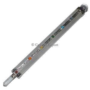เครื่องมือ fengshui บำบัดตามธรรมชาติไม้กายสิทธิ์เทวดาเจ็ดแกะสลัก - Product Image 1
