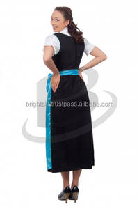 Auténtico Traje Dirndl Bávaro para Oktoberfest para Damas, 100% Algodón, Bordado, Talla Grande, Vintage, con Cordones Delanteros, Transpirable - Product Image 3