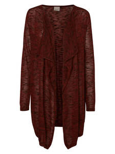 Long cardigan pour femmes confortables pull viscose/coton tissu élégant élégant Sexy et Club printemps porter avec logo avant - Product Image 2