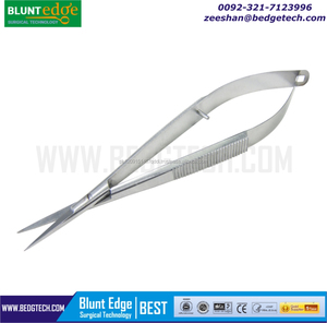 BEST Best-786 กรรไกรขนาดเล็กแบบสปริง ด้ามจับแบบสปริง ปลายละเอียดพิเศษ สำหรับศัลยกรรมจุลศัลยกรรมหลอดเลือดตา เครื่องมือผ่าตัด สแตนเลสสตีล - Product Image 5