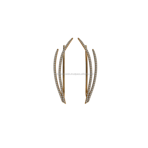 2020 New Design 14K Yellow Gold <b>Ear</b> <b>Cuff</b> Pave Diamond Handmade Indian Jewelry <b>Ear</b> <b>Cuff</b> Gift for Her - Product Image 1