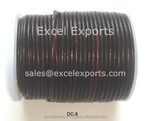 Fourniture en gros de lacets de tressage en peau de mollet véritable sangles de cordon décoratives tannées pour robes artisanat couture Type de grain mètre/mètres - Product Image 6