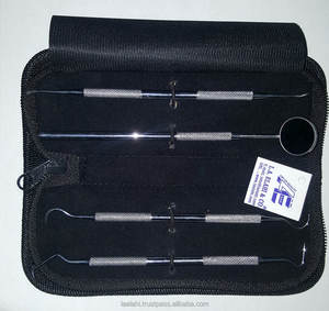 2025 Steel Dental Tartar <b>Plaque</b> <b>Removal</b> <b>Kit</b> Set 4 Hygiene Instruments Manual Dental Tools LA ELAHI CO for Cleaning Filling Teeth - Product Image 2