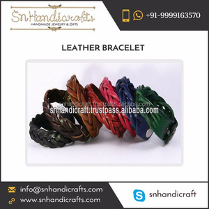 Handmade Magic Highly Demanded <b>Leather</b> Stud <b>Bracelet</b> Available for Overseas Supply - Product Image 1