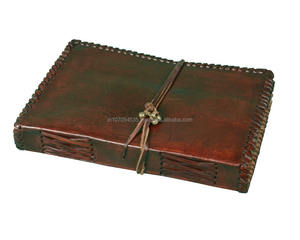 Cuaderno diario de cuero genuino hecho a mano con ojo de Dios piedra abstracta en relieve diario libro de bocetos Correa encuadernada cierre libro de notas - Product Image 3