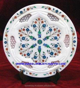 Colored Inlay Marble Plate - Product Image 1