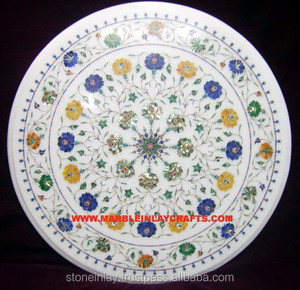 Home Decorative Inlay <b>Marble</b> White <b>Tables</b> - Product Image 1