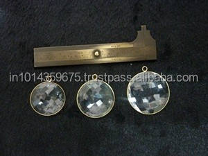 Conectores de piedras preciosas de bisel de cuarzo de cristal Premium hechos a mano hermosos dijes personalizados para colgantes - Product Image 4
