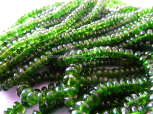 ลูกปัดพลอยพลอยสีเขียวแบบไดออปไซด์กลมแบบเรียบหลวมสีธรรมชาติสำหรับทำเครื่องประดับ - Product Image 6