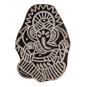 Ganesh <b>Shape</b> Vintage Printing <b>Blocks</b> Wholesaler Wooden <b>Blocks</b> Display - Product Image 1
