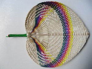 Ventilador de hoja vietnamita/ventilador de bambú para fiesta - Product Image 3