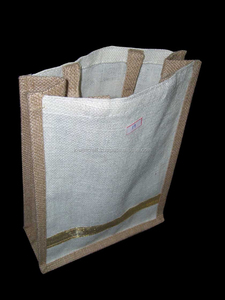 Jute Shopping <b>Bag</b> <b>Medium</b> <b>Size</b> Top Handle Groceries Carry <b>Bag</b> Natural Color - Product Image 3
