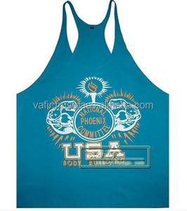 Custom Mens Plain Gym Tank Top Stringer chaleco camiseta sin mangas al por mayor - Product Image 1
