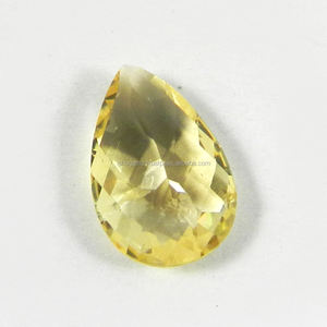Pierre précieuse de Quartz Citrine dorée naturelle de haute qualité 13X18mm damier de poire coupe 7.5 Cts forme d'émeraude jaune pierres précieuses en vrac IG3120 - Product Image 3
