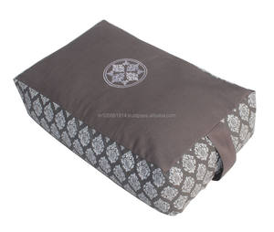 Indian Manufacturer's Fashionable Cotton Canvas/Twill <b>Rectangular</b> Meditation <b>Cushion</b> Custom Color Logo OEM Healthcare Supply - Product Image 5