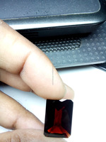 Rubis Rouge 100% Naturel (Origine Zambie) Taille Princesse Étoile Octogonale Libre 13x18mm 16.39ct Non Traité Certifié par un Certificat Tierce Partie