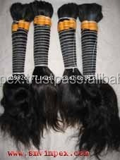 Cheveux indiens bruts de qualité supérieure, alignés sur les cuticules, en vrac, prêts à être expédiés, extensions de cheveux humains indiens en provenance d'Inde - Product Image 3