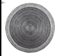 Nouveau tapis moderne en chanvre tressé 2019, coloré, pour salon, prière, voyage, camping, pique-nique, réversible, tissage plat, 1 pièce