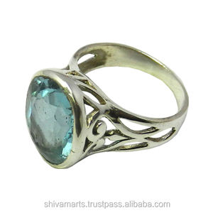 แหวนพลอยบุษราคัมสีเงินแท้925เกรดสูงทำด้วยมือเครื่องประดับชุบโรเดียมสำหรับผู้หญิงสำหรับงานแต่งงานหรืองานเลี้ยง - Product Image 2