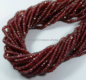 Cuentas de piedras preciosas sueltas, granate, redondas, facetadas y de suministro, venta al por mayor - Product Image 6