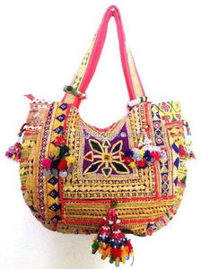 Banjara Multicolor Hand Beaded Traditional Embroidery Women Shoulder <b>Bag</b> Featuring Vibrant Colors And Intricate Handcrafted - Product Image 2