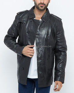 Veste en cuir italien grainé pur agneau pour homme, fournisseur Alibaba Pakistan - Product Image 1