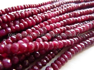 <span class=keywords><strong>Ruby</strong></span> Roundel Mặt Đá Quý Rondelle Màu Đá Tự Nhiên Hạt - Product Image 2