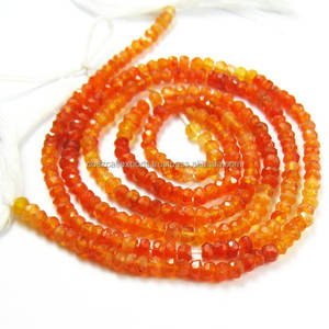 หินธรรมชาติคาร์เนเลียนสีส้มลูกปัดอัญมณีหลวมขายส่งผลิตโดยผู้เชี่ยวชาญ - Product Image 2