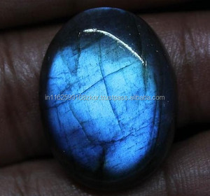 Cabujón Ovalado de Labradorita Azul Natural, Piedras Preciosas Sueltas, Certificadas por Terceros, Lote al por Mayor, Gopika Exports, para la Fabricación de Joyas - Product Image 3