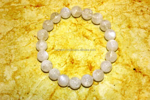 Pulsera de piedras preciosas con cuentas de piedra lunar arcoíris para regalo de aniversario de boda unisex - Product Image 5
