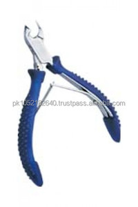 Professionnel de haute qualité en acier inoxydable en caoutchouc et Silicone Grip Nail Cuticule Manucure Pédicure Pinces de beauté - Product Image 3