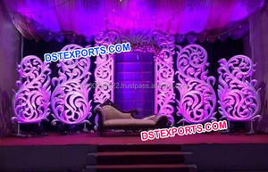 Wedding Bollywood Stage <b>Backdrop</b> Latest Design Wedding <b>Backdrop</b> Panels Modern Style Wedding Self <b>Standing</b> Panels - Product Image 5