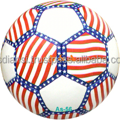 Ballons de football cousus à la main avec logo personnalisé et vessie en latex tailles 3-4-5-Ballons de football promotionnels pour entraînement et sports en cuir PVC/PU - Product Image 4