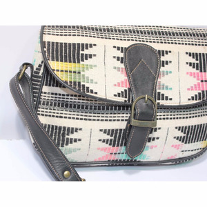 Handmade <b>Boho</b> Cotton Crossbody <b>Bag</b> for Women Vintage Ethnic Shoulder Sling <b>Bag</b> with Zipper - Product Image 3