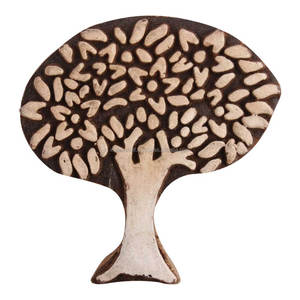 Bloques de impresión de Madera hechos a mano con forma de árbol para Impresión textil al por mayor en INDIANSHELF 2017 - Product Image 1