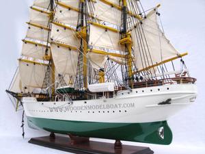 Danmark Model Handcrafted <b>Wooden</b> Tall Ship Nautical Style with Painted Technique for <b>Wood</b> <b>Crafts</b> <b>Boxes</b> or <b>Wall</b> <b>Signs</b> - Product Image 3