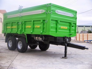 Remorque agricole à Double axe, 8 tons, vente en gros, remorque à bascule arrière ou latérale - Product Image 2