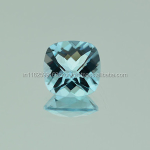 Opaz-cojín de piedras preciosas de color azul, pendiente de anillo de máxima calidad - Product Image 5