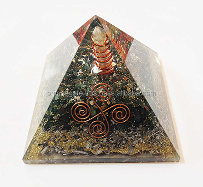 Latest Malachite Big Size 5INCH Orgone Vastu Pyramid | Prime Agate