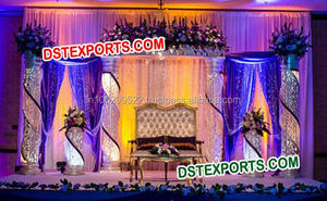 Nueva boda Royal Crystal Stage Modern Wedding Stages Crystal Wedding Stages Trending Stage Decor Setup Australia Setup Decor - Product Image 5