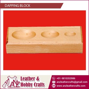 Wooden Dapping Block Jewelry <b>Tool</b> Metal Forming Doming | Block Multi Size Cavities OEM Private Label | Bulk Supply Manufacturer - Product Image 1