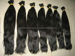 Extensiones de cabello indio de grado de onda recta sedosa virgen cruda de gran tamaño de doble estiramiento entrega rápida no Remy del mercado chino - Product Image 2