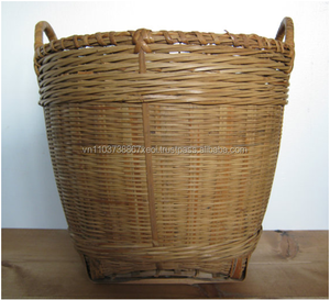 High Quality Big <b>Round</b> Bamboo <b>Baskets</b> Garden Harvested - Product Image 2
