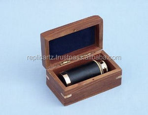 Telescopio de Latón Premium con Caja de Madera de Palisandro, Telescopio Náutico de Latón Hecho a Mano, Telescopio Marino Antiguo - Product Image 3