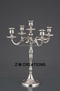 Bạc kim loại nến nến đứng thiết kế mới nóng bán Home & Wedding khách sạn trang trí bao gồm đèn lồng & nến lọ - Product Image 6